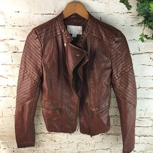 Xhilaration Faux Leather Moto Jacket